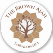 Sticker en vinyle Brown simplifié TarValon.Net (Devant)