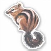Sticker en vinyle Chipmunk (Recto)