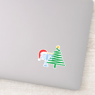 Sticker en vinyle Chrismukkah