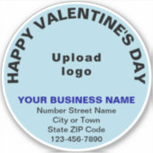Sticker en vinyle clair de Saint-Valentin (Devant)