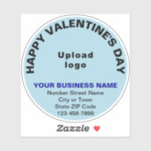 Sticker en vinyle clair de Saint-Valentin (Feuille)