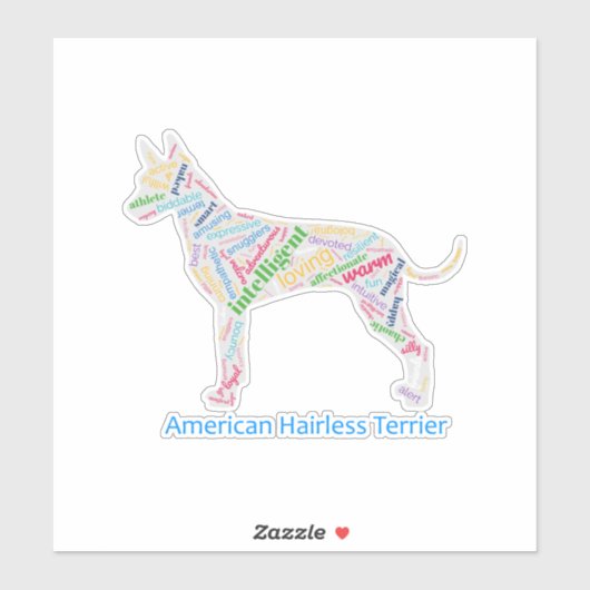 Sticker en vinyle Cloud sans cheveux américain (Feuille)