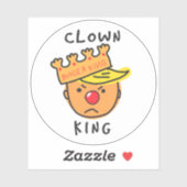 Sticker en vinyle clown (Feuille)