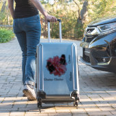 Sticker en vinyle Contour Bagage Papillon Dahlia (Valise Insitu)