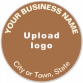 Sticker en vinyle couleur Brown (Devant)