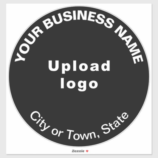 Sticker en vinyle couleur noire de l'entreprise (Feuille)