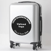 Sticker en vinyle couleur noire de l'entreprise (Sur valise)