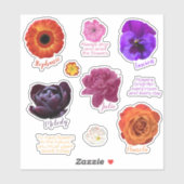 Sticker en vinyle coupé à l'huile (Feuille)