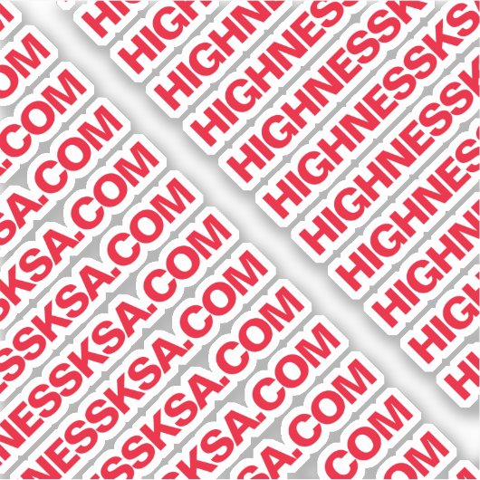 Sticker en vinyle coupé sur mesure (Devant)