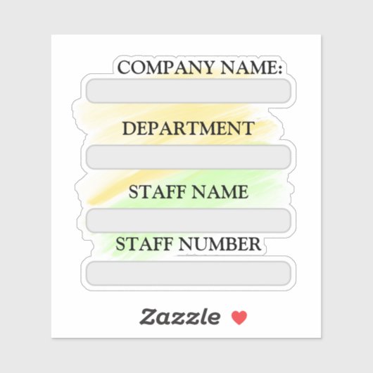 Sticker en vinyle coupé sur mesure (Feuille)