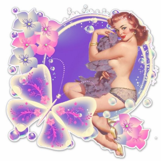 Sticker en vinyle coupé sur mesure (Devant)