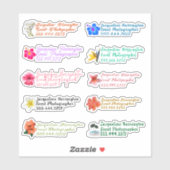 Sticker en vinyle coupé sur mesure (Feuille)