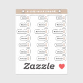 Sticker en vinyle coupé sur mesure (Feuille)