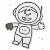 Sticker en vinyle coupé sur mesure (Devant)