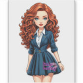 Sticker en vinyle coupé sur mesure (Devant)