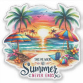 Sticker en vinyle coupé sur mesure (Devant)