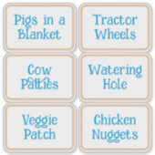 Sticker en vinyle coupé sur mesure (Devant)