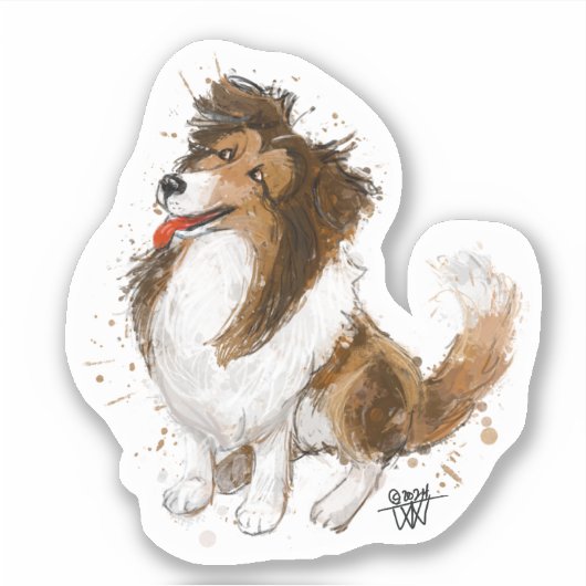 Sticker en vinyle coupé sur mesure (Devant)