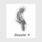 Sticker en vinyle coupé sur mesure à la palme Cock (Feuille)