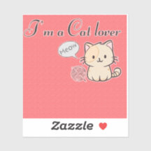 Sticker en vinyle coupé sur mesure Amoureux des ch