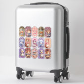 Sticker en vinyle coupé sur mesure animaux de cour (Sur valise)