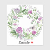 Sticker en vinyle coupé sur mesure avec couronne F (Feuille)