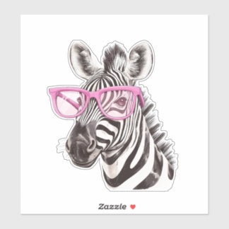 Sticker en vinyle coupé sur mesure avec lunettes r