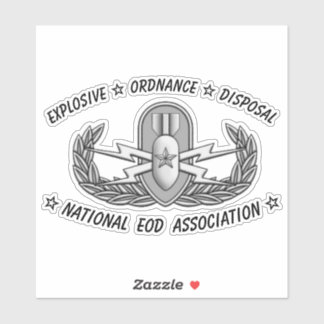 Sticker en vinyle coupé sur mesure Badge EOD