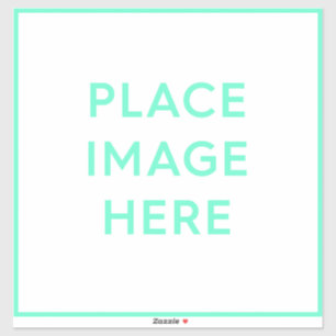 Sticker en vinyle coupé sur mesure carré - Grand 1