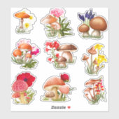 Sticker en vinyle coupé sur mesure dans le champig (Feuille)