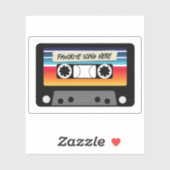 Sticker en vinyle coupé sur mesure de la cassette  (Feuille)