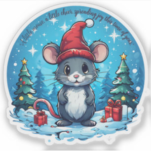 Sticker en vinyle coupé sur mesure de la souris de