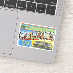 Sticker en vinyle coupé sur mesure de l'Oklahoma 