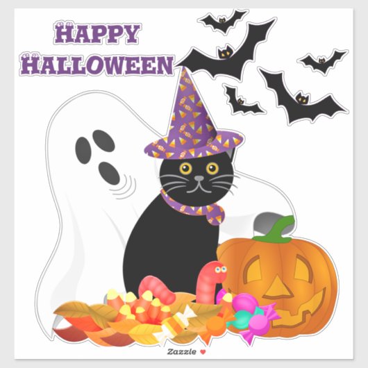 Sticker en vinyle coupé sur mesure du Citrouille d (Feuille)