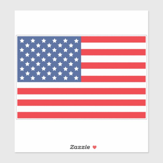 Sticker en vinyle coupé sur mesure du drapeau amér (Feuille)