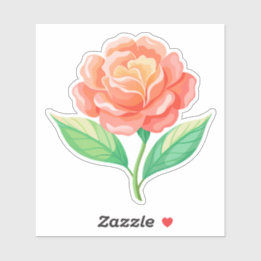 Sticker en vinyle coupé sur mesure du Fleur sauvag