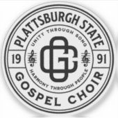 Sticker en vinyle coupé sur mesure du logo PSGC (Devant)