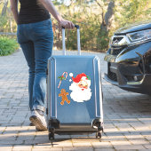 Sticker en vinyle coupé sur mesure du Père Noël (Valise Insitu)