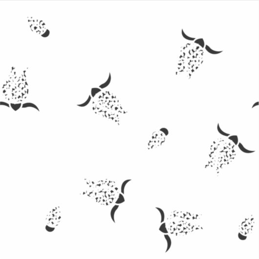 Sticker en vinyle coupé sur mesure en nickel gris (Devant)