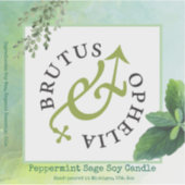 Sticker en vinyle coupé sur mesure Étiquette de pr (Devant)