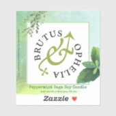 Sticker en vinyle coupé sur mesure Étiquette de pr (Feuille)