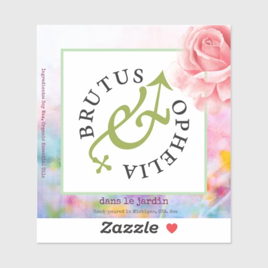 Sticker en vinyle coupé sur mesure Étiquette de pr (Feuille)