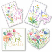 Sticker en vinyle coupé sur mesure fleur sauvage (Devant)