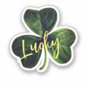 Sticker en vinyle Coupé sur mesure Lucky Green Sha (Recto)