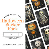 Sticker en vinyle coupé sur mesure pour bébés Skel