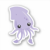 Sticker en vinyle coupé sur mesure pour calmar mou (Devant)