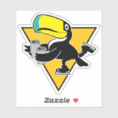 Sticker en vinyle coupé sur mesure pour deux boîte (Feuille)