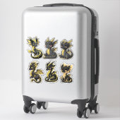 Sticker en vinyle coupé sur mesure pour dragons no (Sur valise)