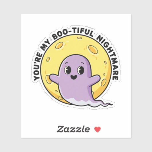 Sticker en vinyle coupé sur mesure pour Halloween (Feuille)