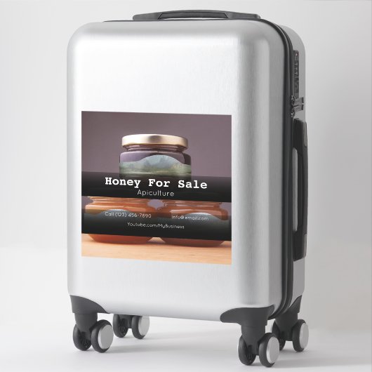 Sticker en vinyle coupé sur mesure pour l'apicultu (Sur valise)
